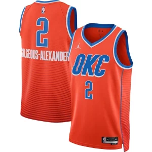 Lussuoso Stupendo Shai Gilgeous Alexander Oklahoma City Thunder Jordan Brand Unisex Swingman Jersey Statement Edition Orange