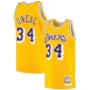 Robusto Incantevole Shaquille O'Neal Los Angeles Lakers 1996/97 Hardwood Classics Authentic Jersey Gold