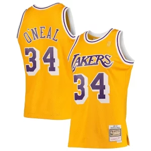 Attraente Comodo Magnifico Shaquille O'Neal Los Angeles Lakers 1996/97 Hardwood Classics Swingman Jersey Gold/Purple/Royal