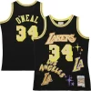 Fascinante Magnifico Pratico Shaquille O'Neal Los Angeles Lakers 1996/97 Swingman Sidewalk Sketch Jersey Black
