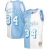 Resistente Ottimo Shaquille O'Neal Los Angeles Lakers Hardwood Classics 1996/97 Split Swingman Jersey Powder Blue/White