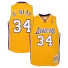 Splendido Shaquille O'Neal Los Angeles Lakers Youth 1999/00 Hardwood Classics Swingman Jersey Gold