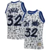 Resistente Shaquille O'Neal Orlando Magic 1994/95 Hardwood Classics Doodle Swingman Player Jersey White