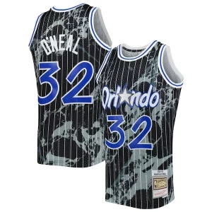 Cool Eccezionale Shaquille O'Neal Orlando Magic 1994/95 Hardwood Classics Marble Swingman Jersey Black