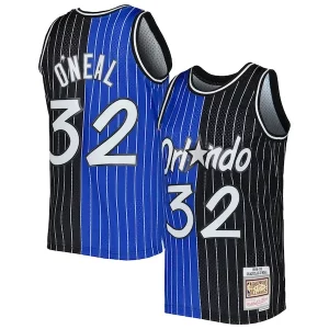 Lussuoso Shaquille O'Neal Orlando Magic Hardwood Classics 1994/95 Split Swingman Jersey Blue/Black