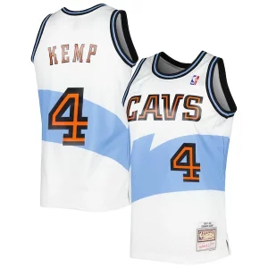 Elegante Shawn Kemp Cleveland Cavaliers Hardwood Classics Swingman Jersey White