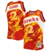 Resistente Attraente Stacey Augmon Atlanta Hawks 1991/92 Hardwood Classics Marble Swingman Jersey Red