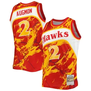 Resistente Attraente Stacey Augmon Atlanta Hawks 1991/92 Hardwood Classics Marble Swingman Jersey Red