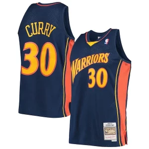 Delizioso Fantastico Stephen Curry Golden State Warriors Hardwood Classics Swingman Jersey Navy/White