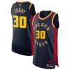Pratico Stephen Curry Golden State Warriors Nike 2024/25 Authentic Player Jersey City Edition Navy
