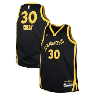 Prestigioso Versatile Cool Stephen Curry Golden State Warriors Nike Youth Swingman Replica Jersey City Edition Black