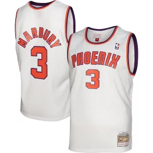 Meraviglioso Stephon Marbury Phoenix Suns 2001/02 Hardwood Classics Swingman Jersey White