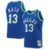 Accattivante Ottimo Comodo Steve Nash Dallas Mavericks 1998/99 Hardwood Classics Swingman Jersey Blue