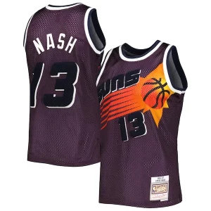 Stupendo Raffinato Steve Nash Phoenix Suns 1996/97 Hardwood Classics Off Court Swingman Jersey Purple