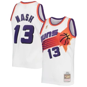 Comodo Accattivante Sofisticato Steve Nash Phoenix Suns 2001/02 Hardwood Classics Swingman Jersey White/Purple