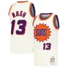 Lussuoso Classico Steve Nash Phoenix Suns Chainstitch Swingman Jersey Cream