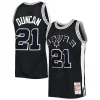 Splendido Accattivante Tim Duncan San Antonio Spurs 1998/99 Hardwood Classics Off Court Swingman Jersey Black