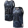 Resistente Tim Duncan San Antonio Spurs Hardwood Classics 1998/99 Tie Dye Swingman Jersey Black