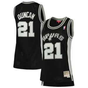 Robusto Carino Raffinato Tim Duncan San Antonio Spurs Women's 1998/99 Hardwood Classics Swingman Jersey Black