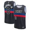 Meraviglioso Bellissimo Stupendo Tim Hardaway Jr. Detroit Pistons Fast Break Player Jersey Statement Edition Black