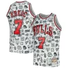 Resistente Meraviglioso Toni Kukoc Chicago Bulls 1997/98 Hardwood Classics Doodle Swingman Jersey White