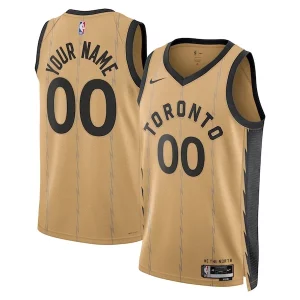 Pratico Incantevole Toronto Raptors Nike Unisex 2023/24 Custom Swingman Jersey Gold City Edition