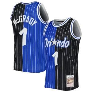 Incantevole Tracy McGrady Orlando Magic Hardwood Classics 2003/04 Split Swingman Jersey Blue/Black