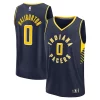 Resistente Eccezionale Tyrese Haliburton Indiana Pacers Youth Fast Break Replica Player Jersey Icon Edition Navy