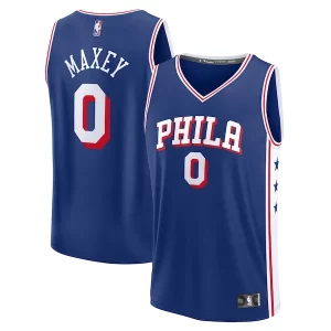 Gorgeous Moderno Magnifico Tyrese Maxey Philadelphia 76ers Fast Break Replica Player Jersey Icon Edition Royal