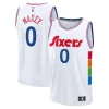 Bellissimo Classico Splendido Tyrese Maxey Philadelphia 76ers 2024/25 Fast Break Player Jersey City Edition White
