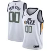 Sofisticato Comodo Resistente Utah Jazz Nike Swingman Custom Jersey Association Edition White