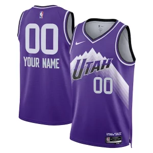 Accattivante Meraviglioso Raffinato Utah Jazz Nike Unisex 2023/24 Custom Swingman Jersey Purple City Edition