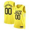Delizioso Fascinante Utah Jazz Nike Unisex Swingman Custom Jersey Gold Icon Edition