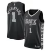 Fascinante Lussuoso Accattivante Victor Wembanyama San Antonio Spurs Jordan Brand Unisex Swingman Jersey Statement Edition Black
