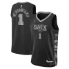 Classico Versatile Bellissimo Victor Wembanyama San Antonio Spurs Jordan Brand Youth Swingman Jersey Statement Edition Black