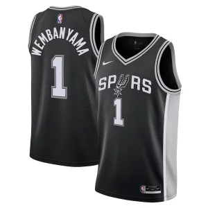 Fascinante Robusto Comodo Victor Wembanyama San Antonio Spurs Nike Youth 2023 NBA Draft First Round Pick Swingman Jersey Icon Edition Black