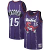 Cool Robusto Vince Carter Toronto Raptors 1998/99 Big & Tall Hardwood Classics Swingman Jersey Purple/White
