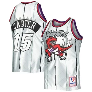 Robusto Vince Carter Toronto Raptors 1998/99 Hardwood Classics 75th Anniversary Swingman Jersey Platinum