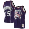 Elegante Duraturo Vince Carter Toronto Raptors 1998/99 Hardwood Classics NBA 75th Anniversary Diamond Swingman Jersey Purple