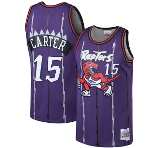 Magnifico Trendy Vince Carter Toronto Raptors 1998/99 Hardwood Classics Swingman Jersey Purple/White