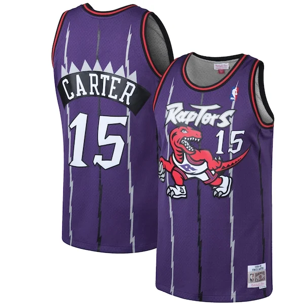 Magnifico Trendy Vince Carter Toronto Raptors 1998/99 Hardwood Classics Swingman Jersey Purple/White