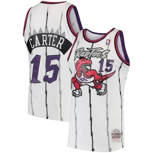 Meraviglioso Fantastico Vince Carter Toronto Raptors 1998/99 Hardwood Classics Swingman Jersey White/Purple