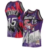 Attraente Magnifico Eccezionale Vince Carter Toronto Raptors Hardwood Classics 1998/99 Hyper Hoops Swingman Jersey Purple