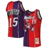 Eccezionale Resistente Versatile Vince Carter Toronto Raptors Hardwood Classics 1998/99 Split Swingman Jersey Purple/Red
