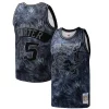 Magnifico Vince Carter Toronto Raptors Hardwood Classics 1998/99 Tie Dye Swingman Jersey Black