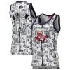 Duraturo Carino Vince Carter Toronto Raptors Women's 1998 Doodle Swingman Jersey White