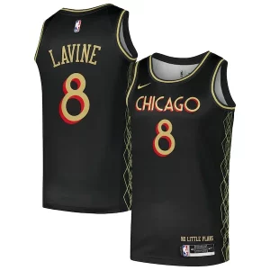 Elegante Lussuoso Classico Zach LaVine Chicago Bulls Nike Swingman Player Jersey City Edition Black