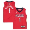 Accattivante Fascinante Zion Williamson New Orleans Pelicans Jordan Brand Preschool 2020/21 Fast Break Replica Jersey Statement Edition Red