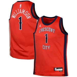 Raffinato Delizioso Zion Williamson New Orleans Pelicans Jordan Brand Swingman Jersey Statement Red