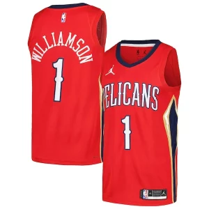 Accattivante Duraturo Zion Williamson New Orleans Pelicans Jordan Brand Swingman Player Jersey Statement Edition Red